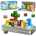 Magnetic Blocks for Kids Toys, 35 Pcs Pet Travel World Magnets Cubes with Iron Box for Car Activities & Road Trips Games - Airplane Essentials STEM Learning Toys for Toddlers Kids Ages 3-8
