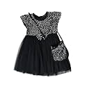 mini mama Girl39s Polyester Modern Knee-Length Dress