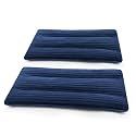 Mini Microwave Heating Pad - 2 Pack, Moist Heat Pack Pillow Warm Compress for Neck, Shoulders, Knee, Wrist, Abdomen (Dark Blue)