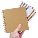 Mini Photo Memory Book 6.3 Inch, 20 Sheets Khaki