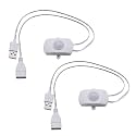 Mini PIR Motion Sensor Switch, DC 5-24V 2A, Infrared Activated Motion Switch Controller for LED Strips, White