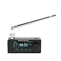Mini Portable Radio, Full Band Receiver for FM AM LSB USB, with 1.9 Inch Color Screen, Built in Speaker and Headphone Amplifier