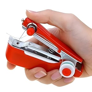 mini portable sewing machine  compact handheld stitcher for quick repairs travel and diy projects  easy-to-use sewing tool for beginners and home use ideal for fabric repairs and emergency fixes