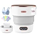Mini Portable Washing Machine Travel, Portable Foldable Mini Washing Machine for Apartments Dorms Camping Travel Laundry with Spin Baby Clothes