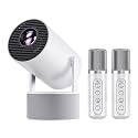 Mini Projector, Portable Projector, Smart Projector Support 4K 1080P with Dual-Band WIFI6 5G Wireless 5.4 Bluetooth, 160 ANSI, Auto Keystone Correction for Home Bedroom Outdoor, HY300PRO KTV