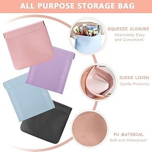 Mini PU Leather Storage Pouch Pocket Organizer