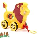Mini Steps Pull Along Lion Toy - Baby & Toddler Walking Toy, Interactive Fun Gift