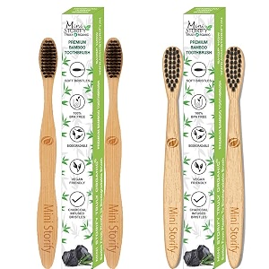 natural amp organic bamboo wooden toothbrush