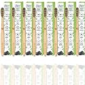 Bamboo Toothbrush | Charcoal Activated Soft Bristles | Kids Pack Of 8| Biodegradable &amp; Eco-Friendly Wooden Tooth Brush Combo Pack Offer (Kids, 8), Manual