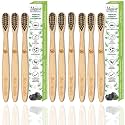 mini storify Bamboo Toothbrush for kids With Charcoal Activated Soft Bristles, BPA Free &amp; Antibacterial Wooden Toothbrush with Eco-friendly &amp; Biodegradable Bamboo Handle (Pack of 9) (kids, 9)