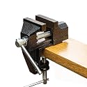 Mini Table Clamp Small Bench Vice New upgraded cast iron manufacturing Jewelers Hobby Clamps Craft Repair Tool Portable Work Bench Vise (mini) (BLACK, MINI 2 INCH)