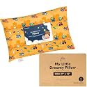 Mini Toddler Pillow with Pillowcase, 9x13 My Dreamy Pillow, Little Builders