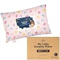 Mini Toddler Pillow with Pillowcase, 9x13 My Little Dreamy Pillow, Flutter