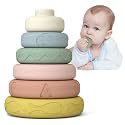 Mini Tudou Baby Stacking Rings Soft Teeting Toy for Baby Boy Girl Gifts