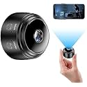 Mini Wireless WiFi Spy Camera Hidden for Home High HD Focus Spy Magnet Mini Live Stream Night Vision IP Wireless 1080P Audio Video Hidden Indoor Outdoor Camera for Home & Office Monitor -(Black)