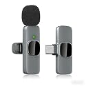 Wireless Lavalier Microphone for iPhone(15/16/17) / Android, Noise Reduction, USB-C Plug and Play Mini Lapel Mic Clip on Microphone Wireless