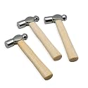 Mini Wooden Handle Round Head Hand Hammer,3 PCS Reinforced Ball Hammer,Mini Reinforced Ball Hammer,Round Head Wooden Handle,Escape Tool Hand Hammer for Prying Nails,Woodworking,Repairing