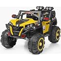 Miniature Mart Big Size !! 4x4 Battery Operated Electric Ride On Jeep for Kids Drive 1?10 Years | Motor for Steering | Remote Control | Suspensions | Jumbo Driving Car | Birthday Gifts
