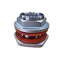 MiniBrew 1/2” NPT EZ Seal Weldless Bulkhead with Buna-N Gaskets for Homebrewing (Pack of 6)
