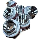 MiniBrew 1/2” NPT EZ Seal Weldless Bulkhead with EPDM Gaskets for Homebrewing (Pack of 6)