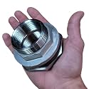 MiniBrew 1.5 NPT EZ Seal Weldless Bulkhead with EPDM Gaskets for Homebrewing (1 Pack) - Heavy Duty