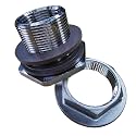 MiniBrew 1” NPT EZ Seal Weldless Bulkhead with EPDM Gaskets for Homebrewing (Pack of 6)