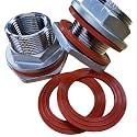 MiniBrew 3/4” NPT EZ Seal Weldless Bulkhead with Buna-N Gaskets for Homebrewing