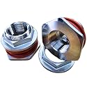 MiniBrew 3/4” NPT EZ Seal Weldless Bulkhead with Buna Gaskets for Homebrewing (Pack of 3)