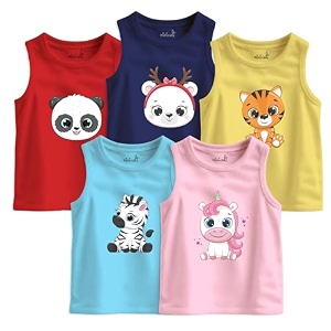 minicult Basics Cotton Baby Vests in Solid