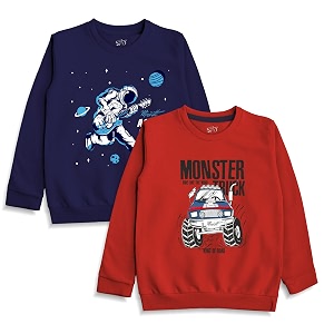 minicult boy39s amp girl39s cotton round neck sweatshirt for light winters