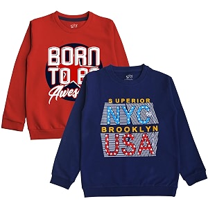 minicult boy39s amp girl39s cotton round neck sweatshirt for light winters