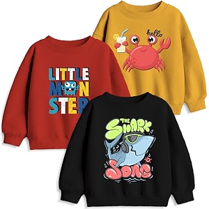 minicult boy39s amp girl39s cotton round neck sweatshirt for light winters