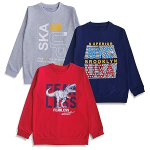 minicult boy39s amp girl39s cotton round neck sweatshirt for light winters