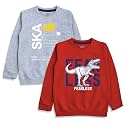 minicult Boy's &amp; Girl's Cotton Round Neck Sweatshirt for Light Winters