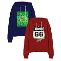 minicult Boy's &amp; Girl's Cotton Round Neck Sweatshirt for Light Winters