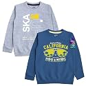 minicult Boy's &amp; Girl's Cotton Round Neck Sweatshirt for Light Winters