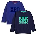 minicult Boy's &amp; Girl's Cotton Round Neck Sweatshirt for Light Winters