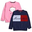 minicult Boy's &amp; Girl's Cotton Round Neck Sweatshirt for Light Winters
