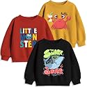 minicult Boy's &amp; Girl's Cotton Round Neck Sweatshirt for Light Winters