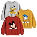 minicult Boy's &amp; Girl's Cotton Round Neck Sweatshirt for Light Winters