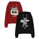 minicult Boy's &amp; Girl's Cotton Round Neck Sweatshirt for Light Winters