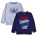 minicult Boy's &amp; Girl's Cotton Round Neck Sweatshirt for Light Winters