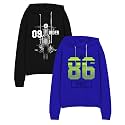 minicult Boy's &amp; Girl's Cotton Round Neck Sweatshirt for Light Winters