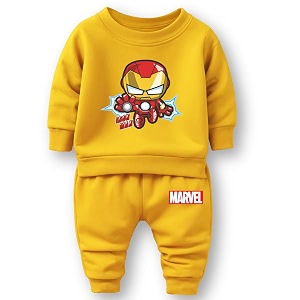 minicult mickey cotton kids coords matching tshirt and pant set with character print pack of 1