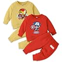 Minicult Kids Cotton Co-ords Full Sleeve Sweatshirt and Pant Set with Character Print