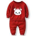 minicult Mickey cotton Kids Coords matching Tshirt and pant set with character print (Pack of 1)