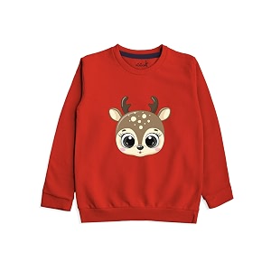 minicult disney mickey mouse and friends regular fit character printed full sleeve sweatshirt for boys and girlsred a40pack of 1