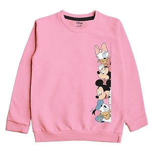 minicult disney mickey mouse and friends regular fit character printed full sleeve sweatshirt for boys and girlsred a40pack of 1