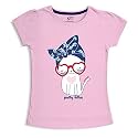 minicult Girls Half sleeeves Cotton Tshirt with