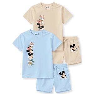 minicult kids Kids Cotton Shorts and Matching